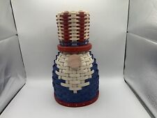 Longaberger Like Dresden & Company Americana Uncle Sam Gnome Basket NEW IN STOCK picture
