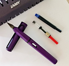 Dark Purple LAMY Fountain Pen Safari Medium Nib Never Used picture