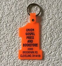 Vintage Keychain UNION GOSPEL PRESS & BOOKSTORE Key Ring #1 Fob Cleveland, Ohio picture