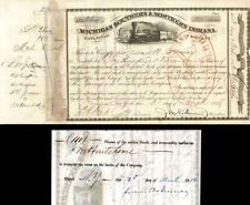 Michigan Southern and Northern Indiana Railroad Co. signed by Leonard W. Jerome  picture