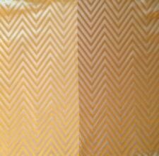 ZIMMER AND ROHDE Zig Zag Gold 100% Silk Remnant New picture