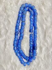 Antique Russian Blue Venetian Trade Bead  Necklace picture