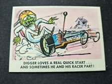 1965 Fleer Weird-Ohs Card # 54 Digger Loves a Real Quick Start... (EX) picture