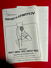 Sew Knit N Stretch Panty Girdle W/Crotch Piece S M L XL  Shapewear Pattern *Read picture
