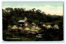 PANAMA Native Settlement at site of former FORT CHAGRES c1910s Postcard picture