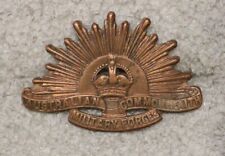 Australian Commonwealth Military Forces Metal Badge: General Service w/KC, 41mm picture