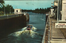 Postcard The Locks Of St. Lucie River Florida FL Posted 1973 picture