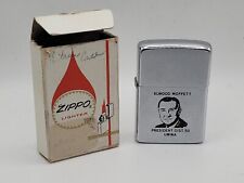 1969 Zippo Lighter,  Elwood Moffett Portrait, UMWA Union President, Repair Box picture