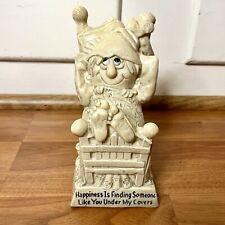 Vintage 70s Wallace Berrie & Co Happiness Is Man in Bed Figurine 738  picture