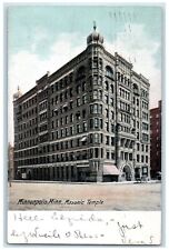 1906 Masonic Temple Exterior Building Minneapolis Minnesota MN Vintage Postcard picture