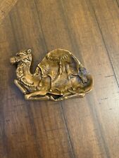 Vintage Brass Camel Trinket Dish Ash Tray Ashtray Heavy Molded MCM picture