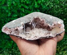 Natural Rare Scolecite with Heulandite & Stilbite Geode Mineral Specimen #E390 picture