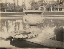 L.P. France, Versailles, Basin of Neptune vintage albumen print. Albu Print picture