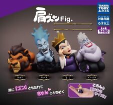 Shoulder Zun Fig. Disney Villains Mascot Capsule Toy 4 Types Full Comp Set Gacha picture