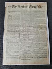 THE LONDON CHRONICLE FRANCE WAR 2ND SEPT 1794 ORIGINAL A4 NEWSPAPER picture