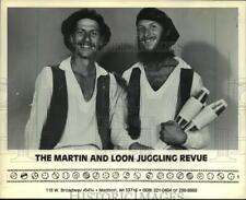 1983 Press Photo The Martin and Loon Juggling Revue from Madison, Wisconsin picture