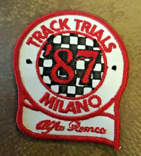 ALFA ROMEO MILANO Track Trials “87” Jacket Patch picture
