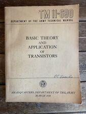 TM 11-690 Basic Theory And Application of Transistors Dept. of the Army 1959 picture