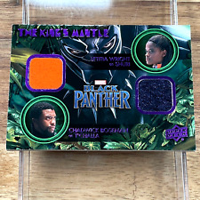 BLACK PANTHER Dual Mem COSTUME CARD KD-ST Shuri/T'Challa - UD 2018 NM - RARE picture