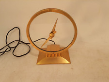 Mid Century 1950's Jefferson Golden Hour Mystery Clock, Tested, Running picture