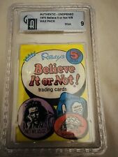 1970 Fleer Ripleys Believe It Or Not Wax Pack GAI 9 Tough To Find  picture