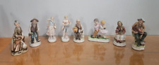 Lot of 8 Vintage Old Man Old Lady Kids Goose Ceramic Statues Figurines 6” to 8