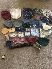 Lot of 35 Longaberger Basket Mixed Fabric Liners and Bands picture