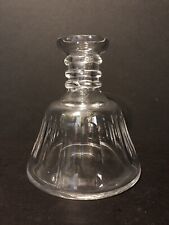 RARE TYRONE Cut Lead Glass HAND BLOWN Crystal 3 RING PANEL DECANTER picture