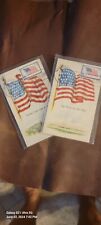 Vintage American Flag 1957 First Day Issue Postcard picture