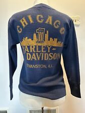 Vintage Early 1980’s Women’s Chicago Harley Davidson Thermal Evanston  picture