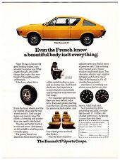 Original 1973 Renault 17 Car - Print Advertisement (8x11) *Vintage Original* picture