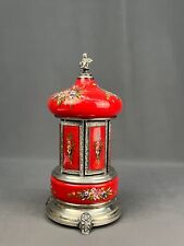 1960s Reuge Red Lipstick / Cigarette Musical Carousel Swiss Music Box; Mint picture