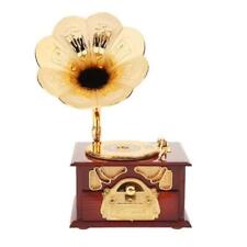 Gramophone Music Box, Classical Trumpet Gramophone Cosmetic Box and Jewelry Box picture