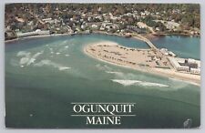 1993 Ogunquit Maine Aerial View Beach Town Scenic Vintage Postcard 19 Cent Stamp picture