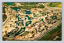 Brownsville TX-Texas, Aerial Gladys Porter Zoo, Antique Vintage Postcard picture