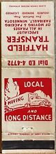 Hatfield Transfer Faribault MN Minnesota Moving Packing Vintage Matchbook Cover picture