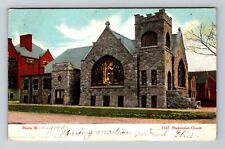 Morris, IL-Illinois, Presbyterian Church c1907 Antique Souvenir Vintage Postcard picture