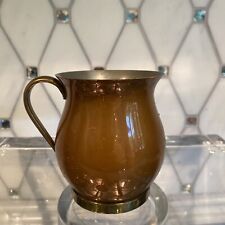 VTG Copral Copper Pitcher (no Spout)/Mug Cup Made In Portugal, 3.5” Tall picture