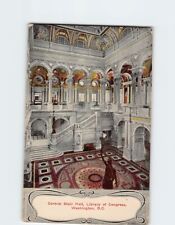 Postcard Central Stair Hall Library of Congress Washington DC picture