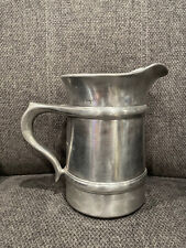 RARE 1975 WILTON COUNTRY WARE PEWTER LARGE PITCHER POT WATER WITH ICE LIP picture