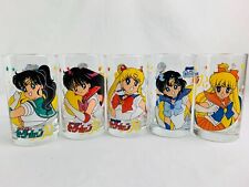 Sailor Moon R Tumbler Glass Cup Set of 5pc Vintage retoro From Japan picture