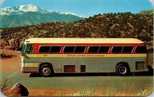Postcard Colorado Springs Coach Co. Charter Bus, Colorado~4084 picture
