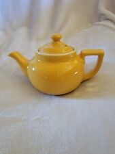 TEAPOT Hall Vintage 1-2 Cups Yellow Ceramic USA picture