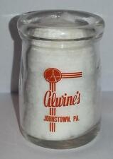 Very Nice Alwines Dairy 3/4 oz. Glass Creamer Bottle Johnstown, Pa picture