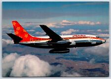 Airplane Postcard Aloha Airlines Boeing 737-284 N70722 In Flight CN11 picture