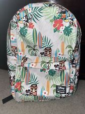 Loungefly Disney Mickey Tropical Nylon Backpack Surfboards Tiki HTF RARE picture