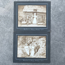 PAIR of LARGE c.1890s PHOTOS Signed McLEOD of HAPPY HOLLOW-HOT SPRINGS, ARKANSAS picture