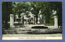 Postcard Entrance To Patten Residence Evanston Illinois IL Posted 1909 picture