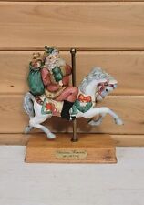 Vintage Carousel Horse Christmas Santa 1987 Willitts Inc picture