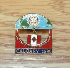 Rotary Family Roundup Calgary 1996 Collectible HTF Canadian Pin Lapel  picture
